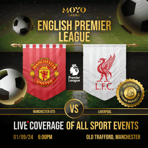 Manchester vs Liverpool: Epic Showdown at Old Trafford – Catch All the Action at Moyo Casino!