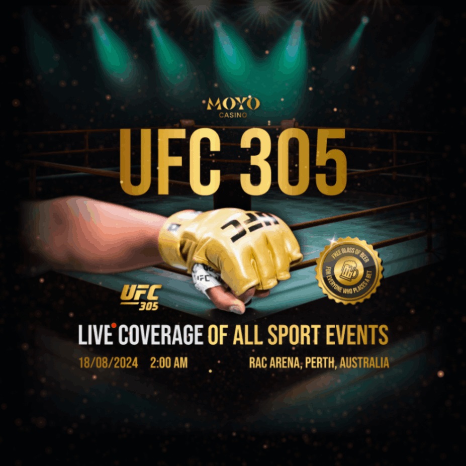 Experience the Ultimate UFC 305 Showdown Live at Moyo Casino on August 18th!