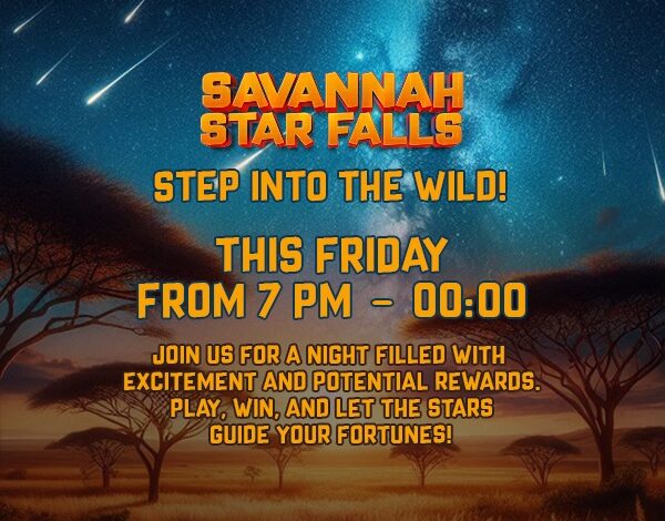 Win Big Tonight at Moyo Casino’s Savannah Star Falls Slot Extravaganza!